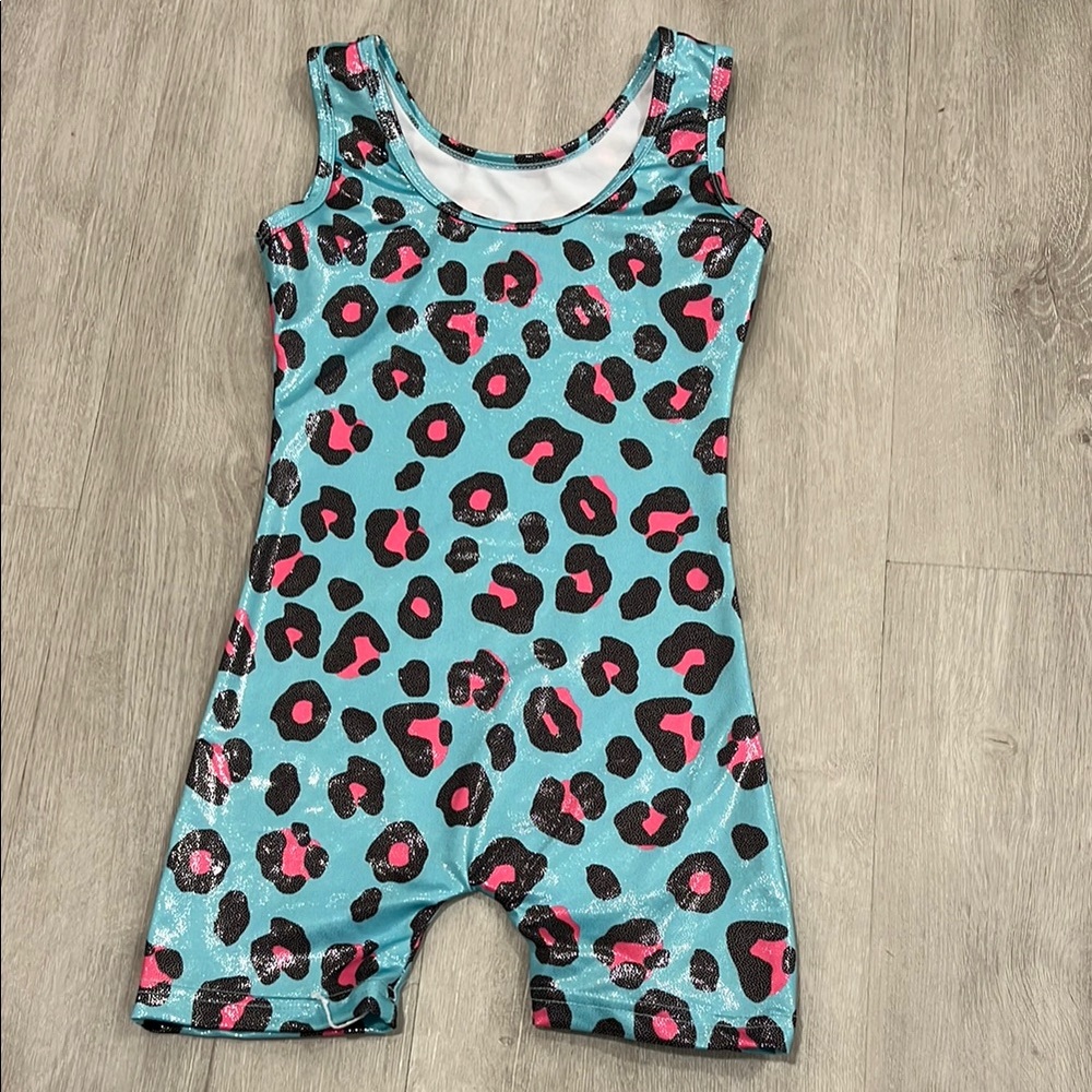 Leopard Print Gymnastics Bodysuit